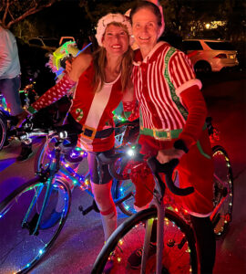 Bike Parade -Yvonne and Elizabeth on their bikes